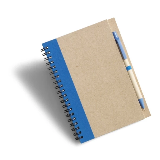 Notes Eco3 z długopisem - Niebieski