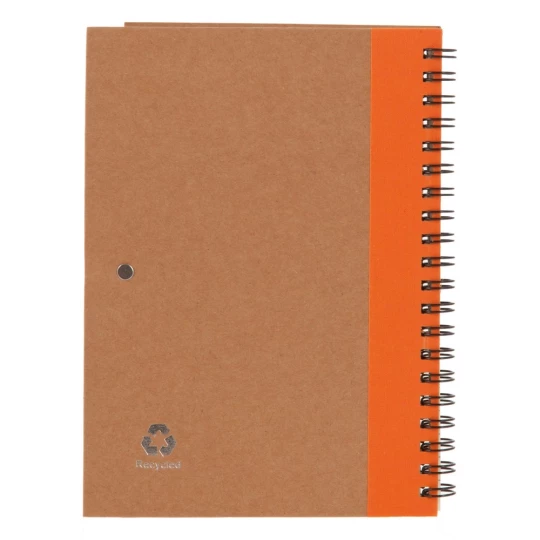 Notes Eco3 z długopisem - Pomarańczowy