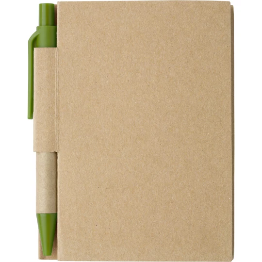 Notes Eco1 z długopisem - Zielony