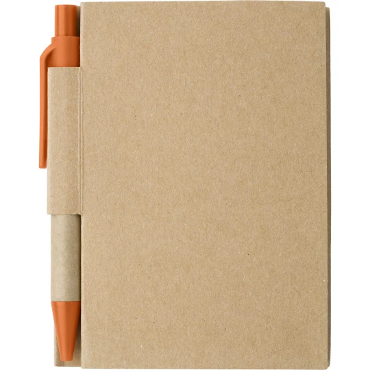 Notes Eco1 z długopisem - Pomarańczowy