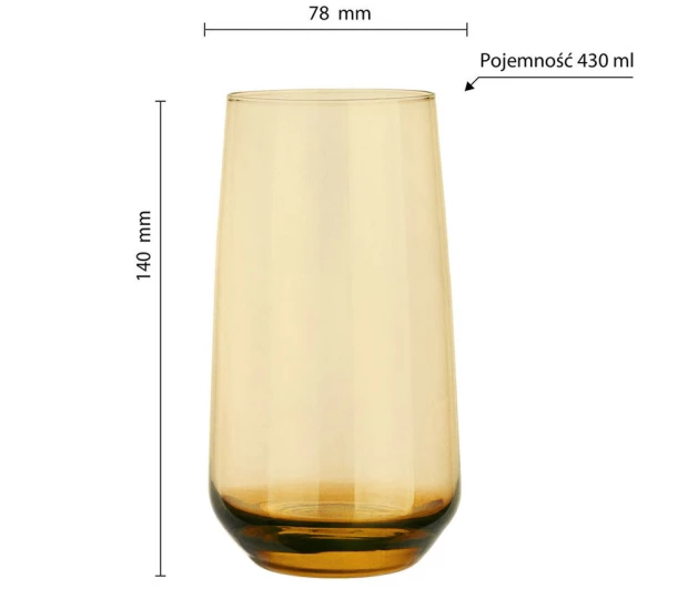 Szklanka Sunset - Miodowy