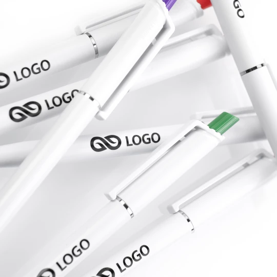 Długopis Roma White - Pomarańczowy