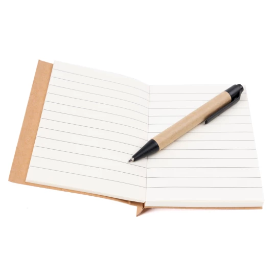 Notes Eco1 z długopisem - Zielony