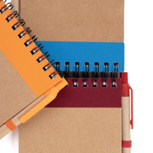 Notes Eco2 z długopisem - Niebieski