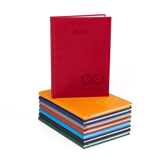 Kalendarz książkowy A4 - Rozkład Tygodniowy - Brązowy