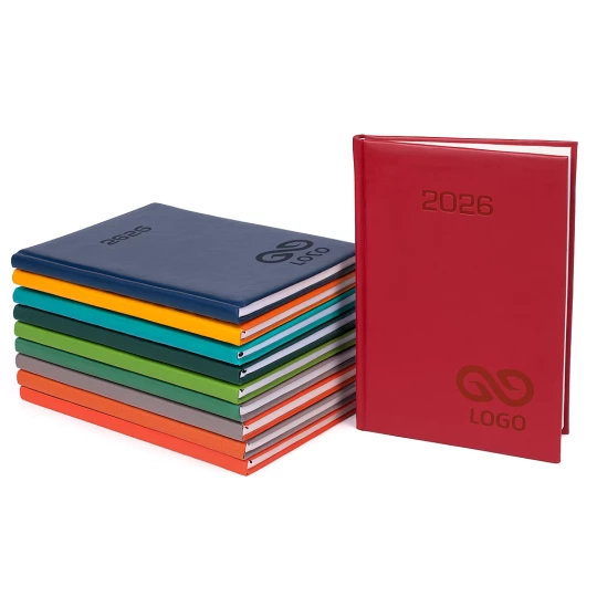 Kalendarz książkowy A5 - Rozkład Tygodniowy - Szary