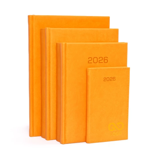 Kalendarz książkowy B5 - Rozkład Tygodniowy - Brązowy