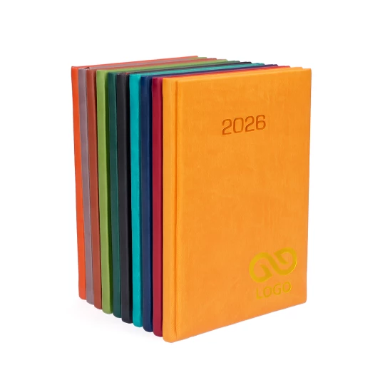 Kalendarz książkowy B5 - Rozkład Tygodniowy - Brązowy