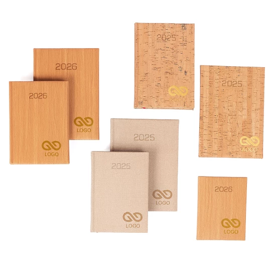 Kalendarz książkowy Nature A5 - Rozkład Dzienny - Cork