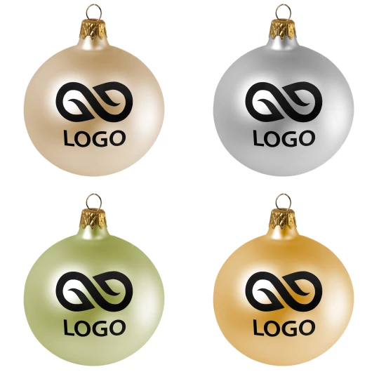 Bombka 80mm - Czerwony