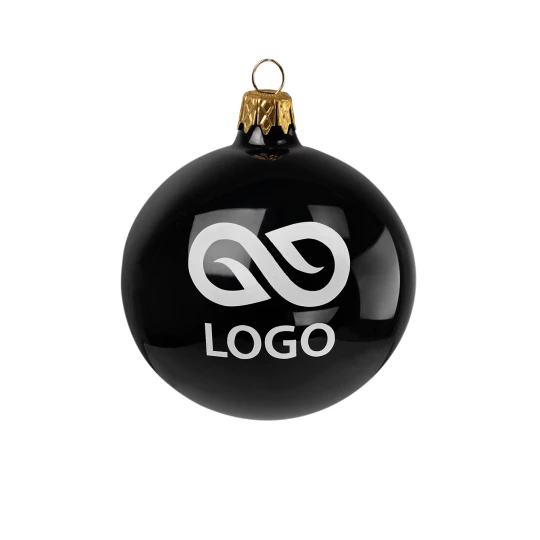 Bombka 80mm - Czarny