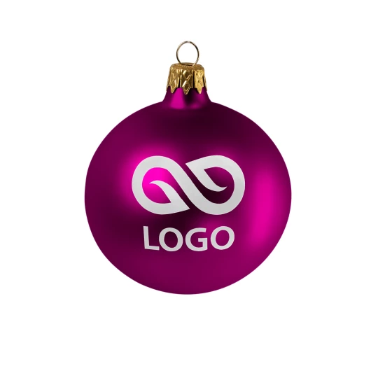 Bombka 80mm - Fioletowy