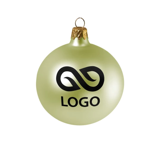 Bombka 80mm - Limonkowy