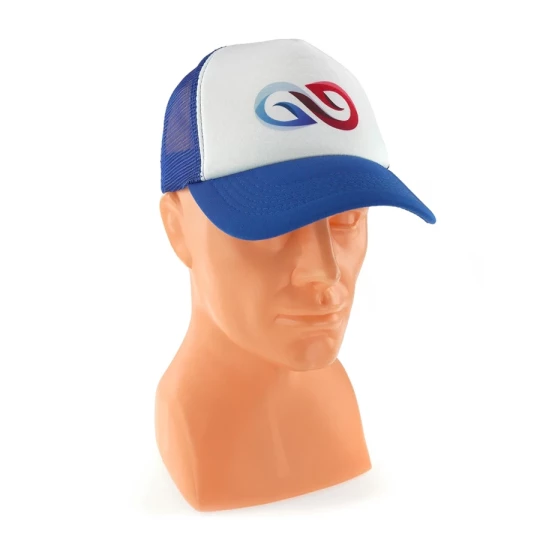 Czapeczka Trucker - Niebieski/Biały