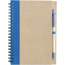 Notes Eco3 z długopisem - Niebieski