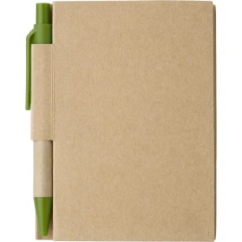 Notes Eco1 z długopisem - Zielony