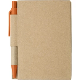 Notes Eco1 z długopisem - Pomarańczowy