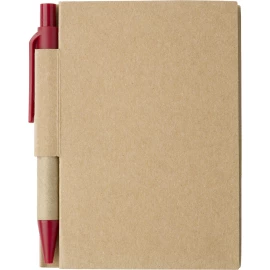 Notes Eco1 z długopisem - Czerwony