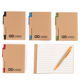 Notes Eco1 z długopisem - Zielony