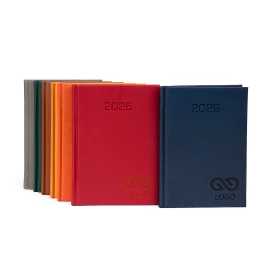 Kalendarz książkowy A5 - Rozkład Tygodniowy - Szary