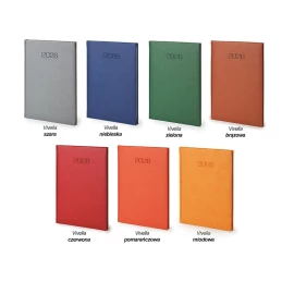 Kalendarz książkowy A5 - Rozkład Tygodniowy - Brązowy