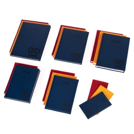 Kalendarz książkowy B5 - Rozkład Dzienny - Czerwony