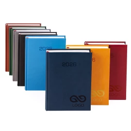 Kalendarz książkowy B5 - Rozkład Dzienny - Czerwony