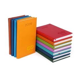 Kalendarz książkowy A6 - Rozkład Tygodniowy - Pomarańczowy