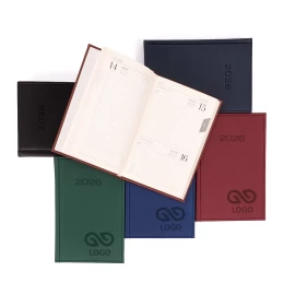 Kalendarz książkowy B6 - Rozkład Dzienny - Zielony