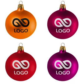 Bombka 80mm - Srebrny