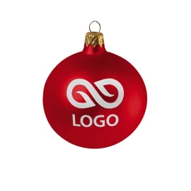 Bombka 80mm - Czerwony