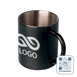 Kubek Stalowy Hugo - Czarny