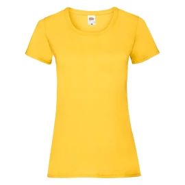 Koszulka damska FOTL Lady-Fit ValueWeight - Ciemny Żółty