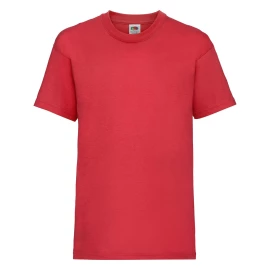 Koszulka dziecięca FOTL ValueWeight - Czerwony